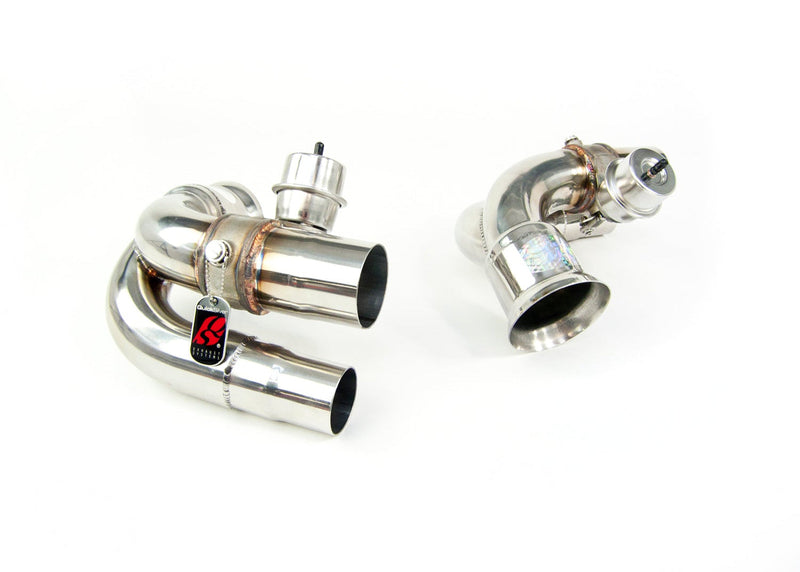 QuickSilver Porsche 911 GT3 og RS inc 4.0 (997 Gen1 og Gen2) Side Muffler Deletes med Valves