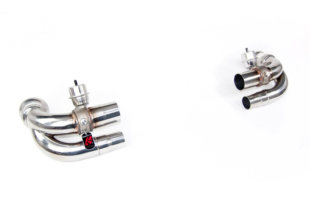 QuickSilver Porsche 911 GT3 og RS (991 Gen1 og Gen2) Side Muffler Deletes med Valves