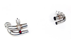 QuickSilver Porsche 911 GT3 og RS (991 Gen1 og Gen2) Side Muffler Deletes med Valves