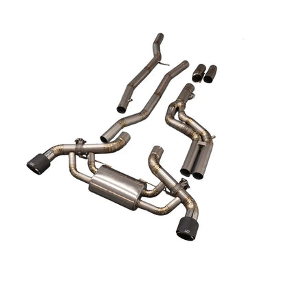 R44 Performance Titanium Cat-Back Eksosanlegg med Carbontipper – Toyota Supra A90