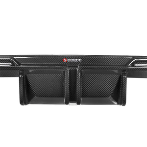 SooQoo Carbon V1 Diffuser + Rear Splitters - BMW M3/M4 G80/G1/G82/G83