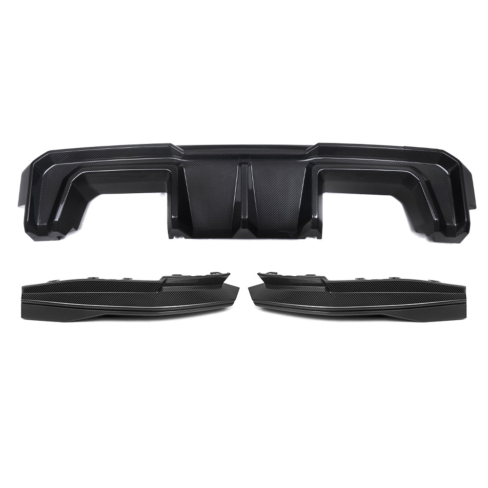 SooQoo Carbon V2 Diffuser + Rear Splitters - BMW M3/M4 G80/G1/G82/G83
