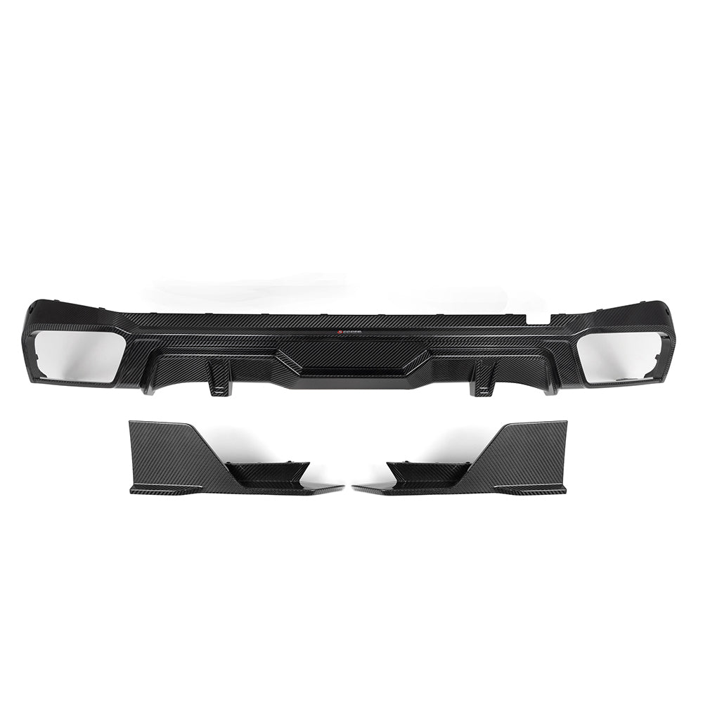 SOOQOO – Carbon Rear Diffuser (SQ Style) BMW X5 G05 / G18 / LCI (2019–2024)