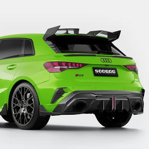SooQoo Carbon SQ-V1 Bakdiffuser – Audi RS3 8Y Facelift