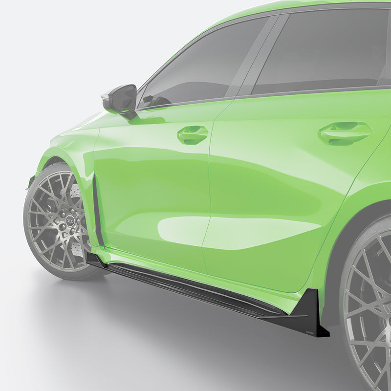 SOOQOO – Carbon Side Skirt Extensions (SQ Style) Audi RS3 8Y (2021–)