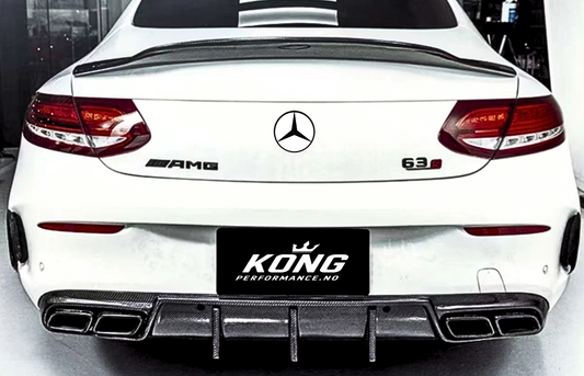 KONG FD Style Carbon Diffuser – Mercedes-AMG C63 (W205 Coupe)