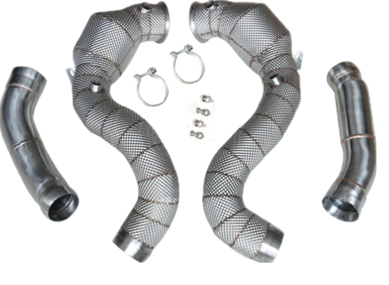 KONG – 3.5" Catted Downpipes for Mercedes-AMG C63 (W205) (2015–2021) KONG PERFORMANCE