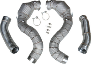 KONG – 3.5" Catted Downpipes for Mercedes-AMG C63 (W205) (2015–2021) KONG PERFORMANCE