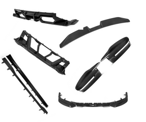 BMW M2 G87 — SooQoo Komplett Carbon Kit (Frontleppe, Sideskjørt, Diffuser, Spoiler, Grill, Speil)