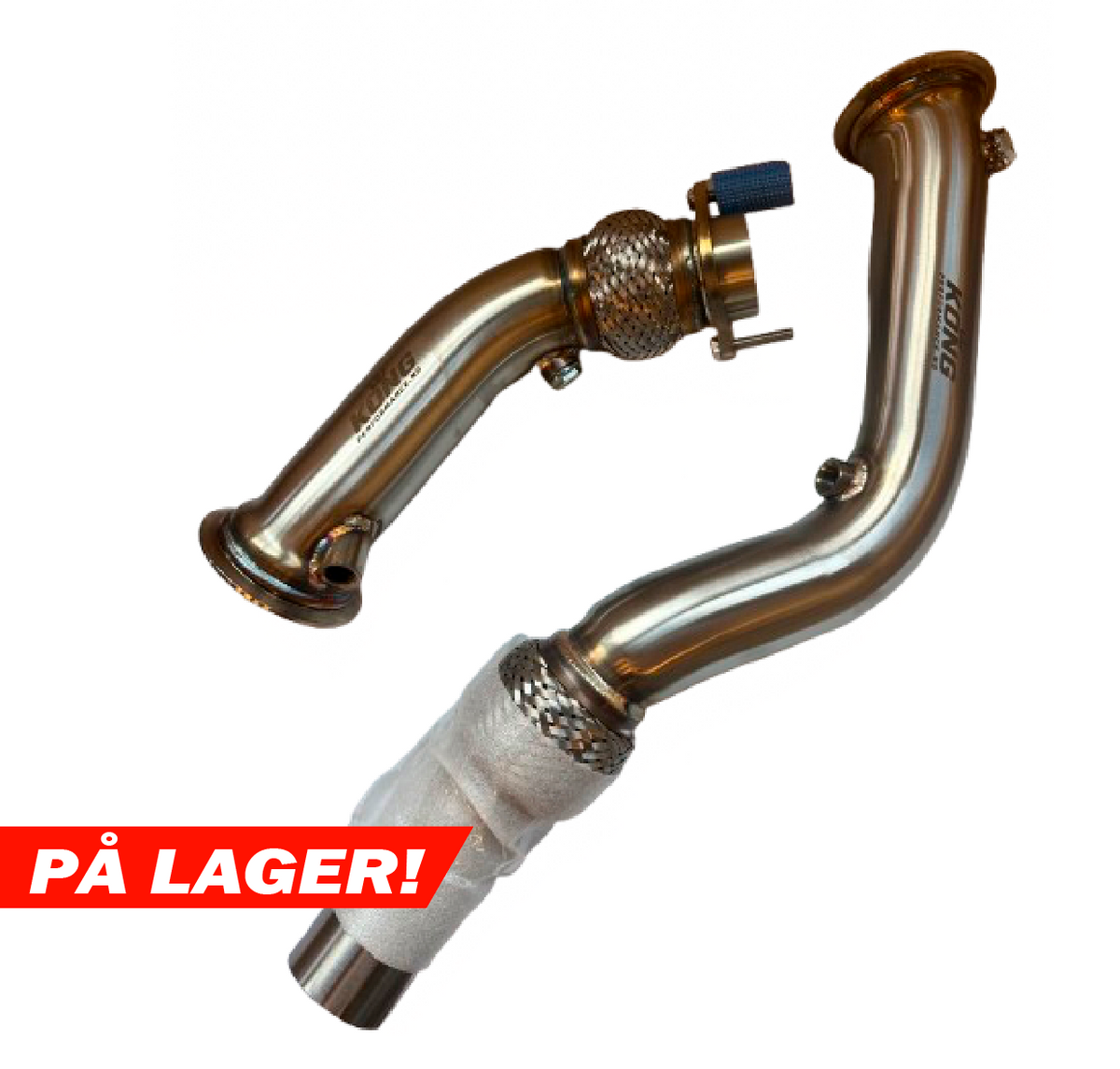 KONG Exhaust Catless Downpipe — BMW M3 F80 / M4 F82 (S55) 2014+