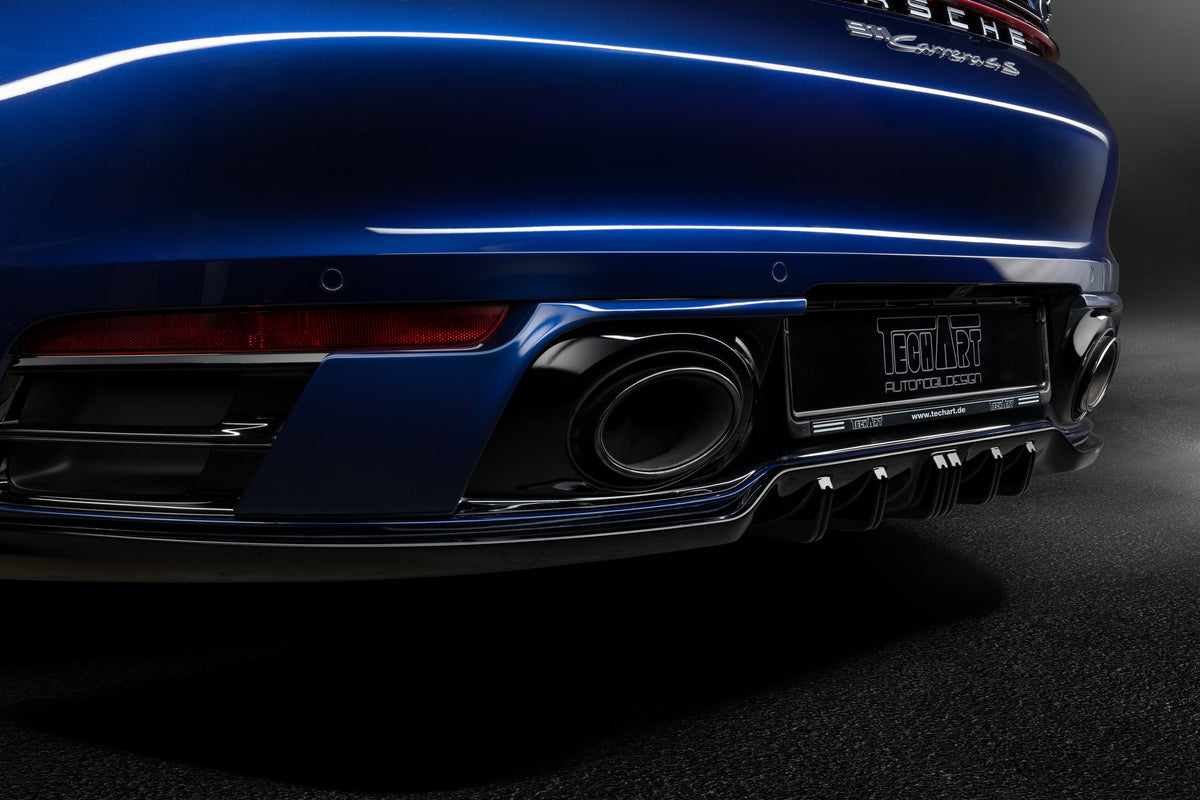 TECHART Diffusor-tillegg Bakfanger — Porsche 992 Carrera (992.1)
