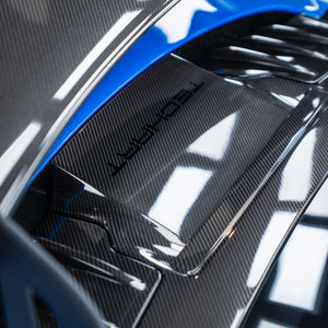 Techart Porsche 992.1 GT3 — shark blue/sort bakperspektiv installert