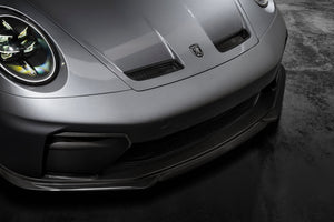 Techart Porsche 992.2 GT3 Front Spoiler — detalj grå/sort
