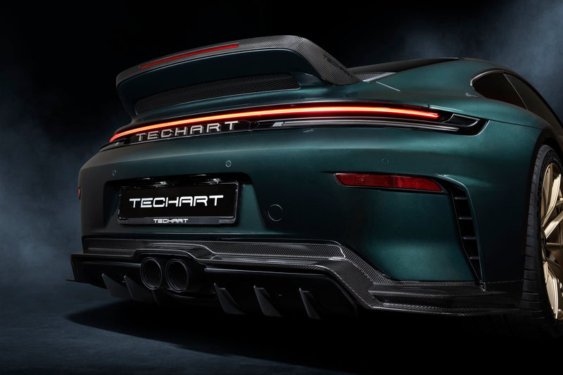 Techart Porsche 992.2 GT3 Touring Rear Apron — detalj bakre seksjon