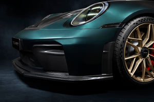 Techart Porsche 992.2 GT3 Touring — forest green sideperspektiv