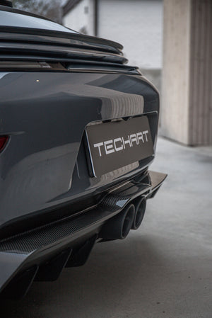 Techart Porsche 992.2 GT3 Touring — sideperspektiv grå/sort