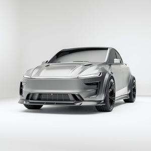 Tesla Model Y Juniper carbon fiber front lip studio view