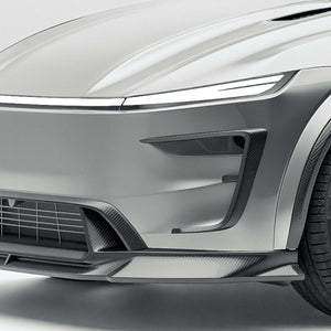 Tesla Model Y Juniper carbon fiber front bumper canards