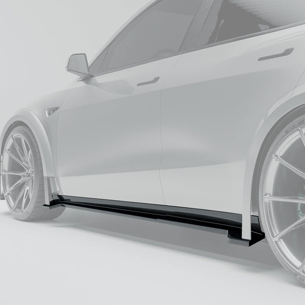 Tesla Model Y 2021-2024 Carbon Fiber Sideskjørt