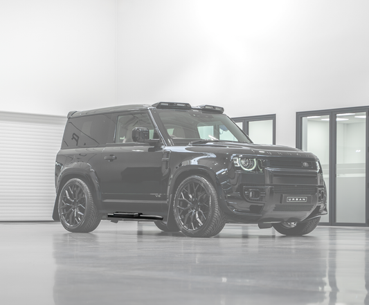 Urban Automotive Defender 90 L663 Side Steps Black Shadow Hex — produktvisning