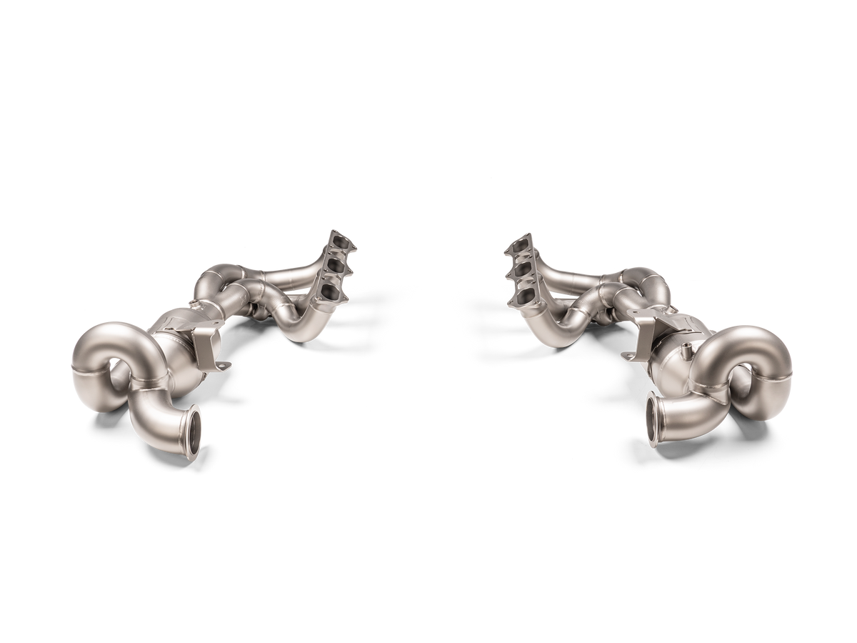 Akrapovič Evolution Header Set Titanium Porsche 911 GT3 992 — produktvisning