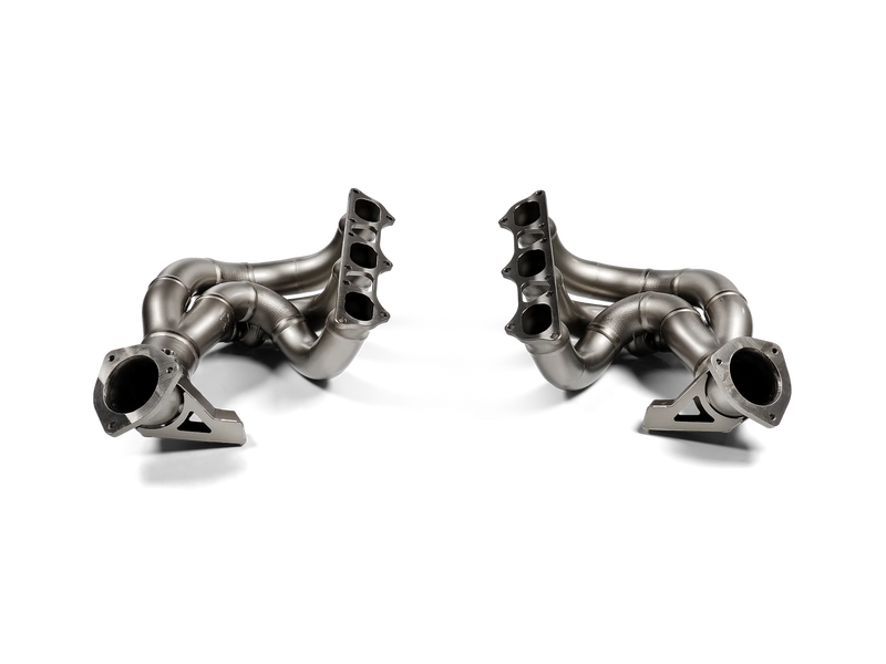 Akrapovič Evolution Header Set (Titanium) — Porsche 718 Cayman GT4 RS / Spyder RS