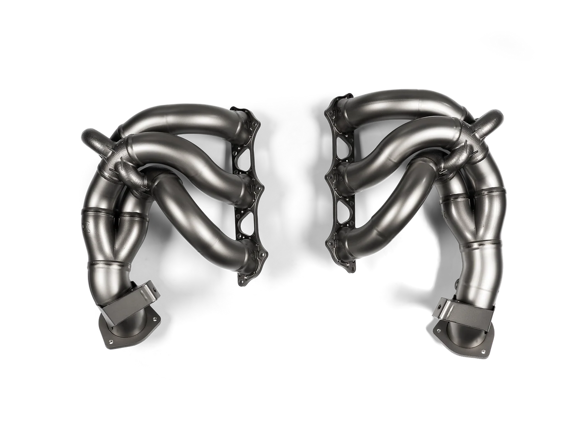 Akrapovič Evolution Header Set (Titanium) — Porsche 718 Cayman GT4 RS / Spyder RS