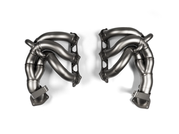 Akrapovič Evolution Header Set (Titanium) — Porsche 718 Cayman GT4 RS / Spyder RS
