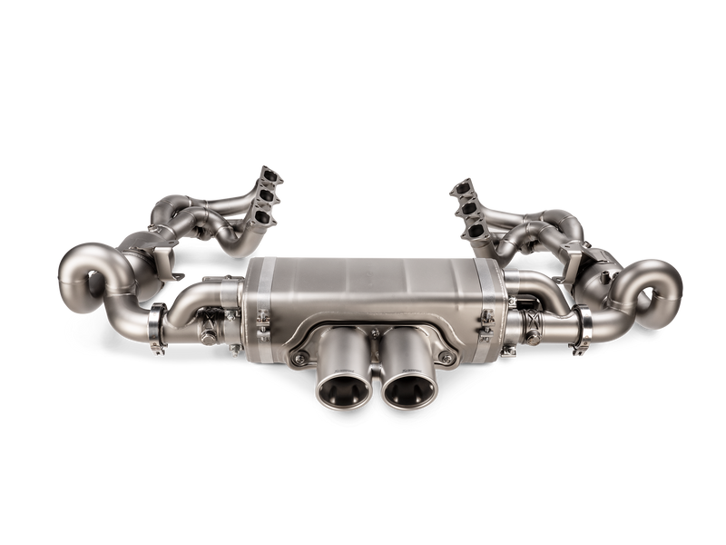 Akrapovič Evolution Header Set Titanium Porsche 911 GT3 RS 992 — detalj
