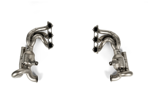 Akrapovič Evolution Header Set Titanium Porsche 911 GT3 RS 992 — crossover rør