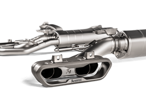 Akrapovic AMG G63 W463A Evolution Line — bakvinkel titaniumtupper