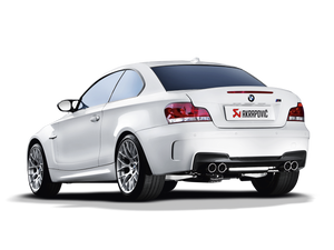 Akrapovic 1M Coupé E82 Titan System — detalj eksosklaffer