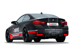 Akrapovič BMW M3 F80 M4 F82 Slip-On — carbon tips detalj