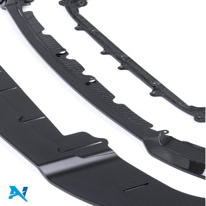 Alpha-N BMW M2 G87 karbon frontspoiler "Class 3" med Adjustable Splitter