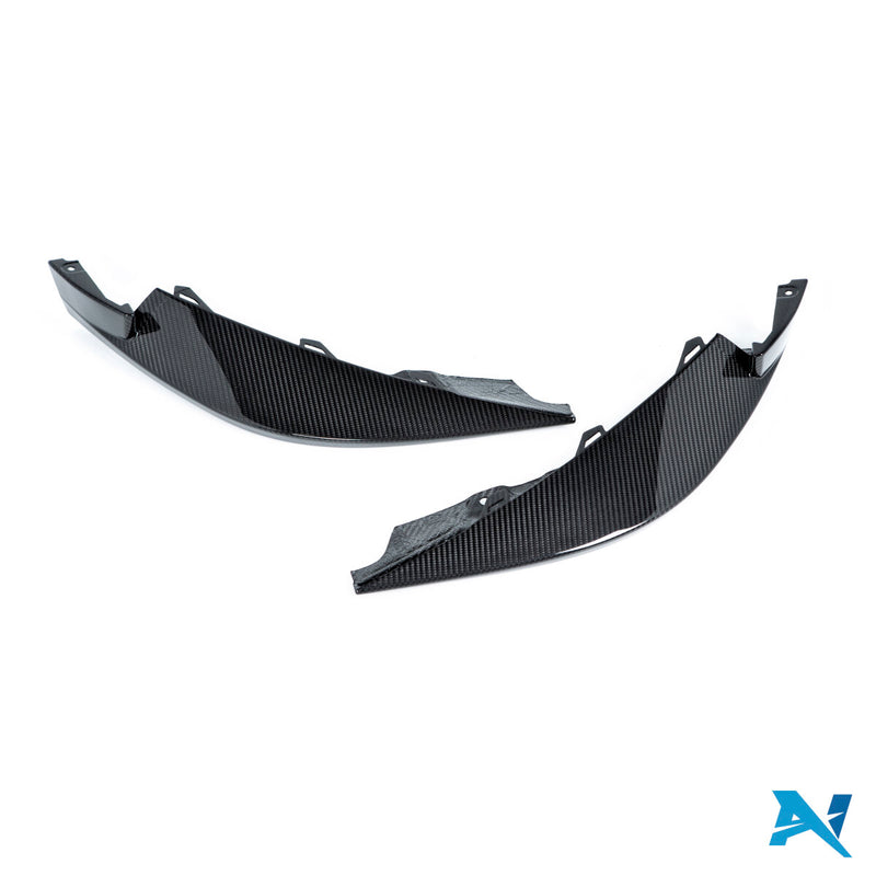 Alpha-N BMW G80/G81/G82/G83 M3/M4 karbon frontspoiler sett