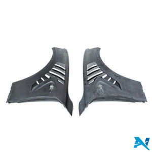 Alpha-N BMW M2 F87 karbon Mudguard sett med Air Vent