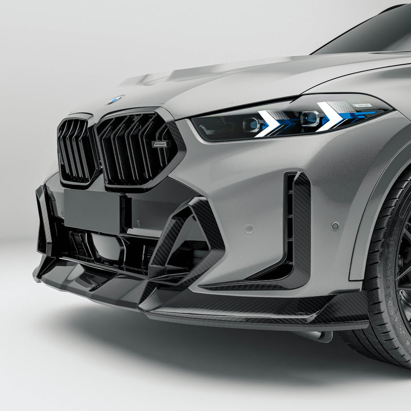 BMW X6 G06 LCI carbon fiber front canards
