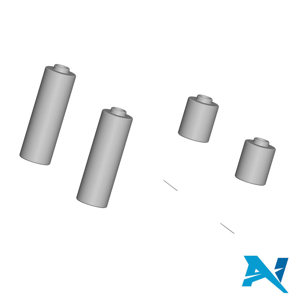 Alpha-N Weld-in sleeves sett M6