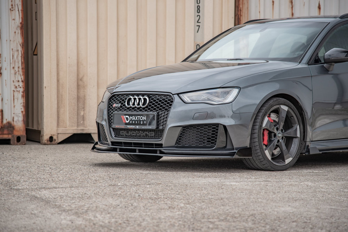 Street Pro Front Splitter + Flaps – Audi RS3 8V Sportback (2013-2016)