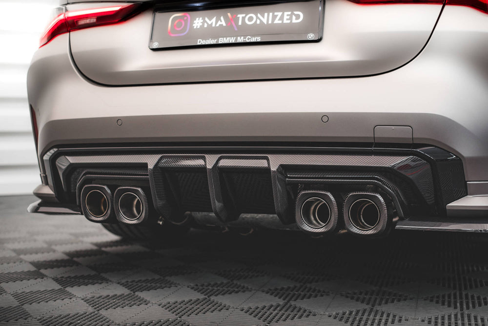 Prepreg Carbon Rear Diffuser – BMW M4 G82 / G83 / Facelift (2021+) KONG PERFORMANCE
