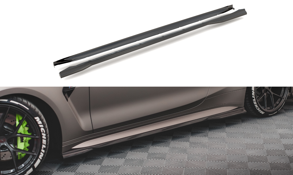 Prepreg Carbon Side Skirts – BMW M4 G82 / G83 / Facelift (2021+) KONG PERFORMANCE