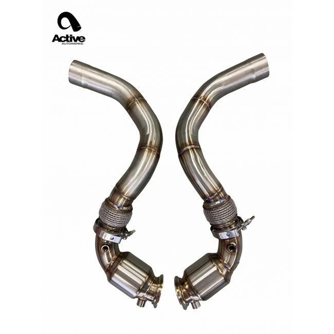 Active Autowerke S63TU GESI G-Sport Cat Downpipes – BMW M5 F90, M8 F91/F92/F93 (2019+) – bilde 2