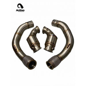 Active Autowerke S63TU GESI G-Sport Cat Downpipes – BMW M5 F90, M8 F91/F92/F93 (2019+) – bilde 3