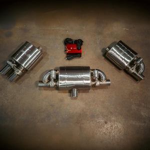 Valvetronic Designs Universal Valved Muffler Kit — Single Inlet Single Outlet 2.5 inch / 63 MM