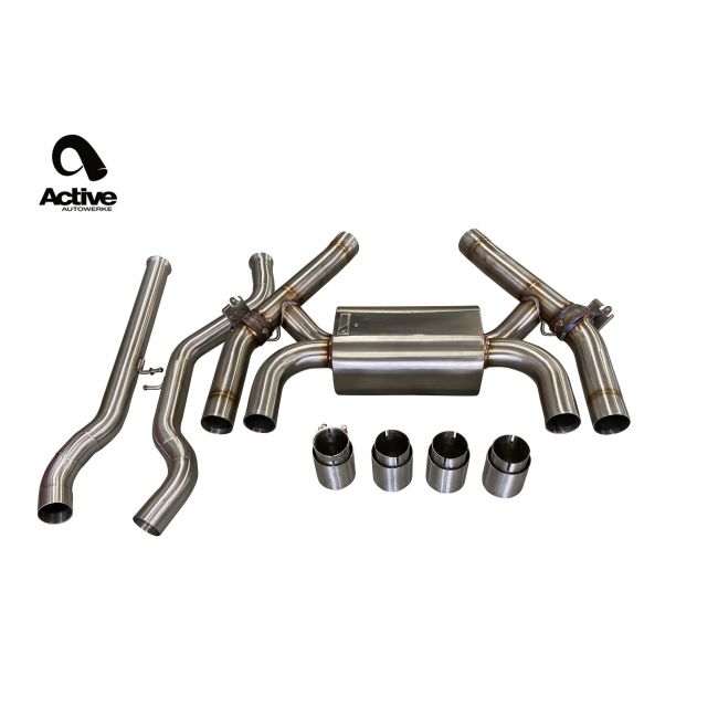 Active Autowerke F87 M2C/M2CS Valved Axle-Back Bakeksossystem – BMW M2 Competition F87
