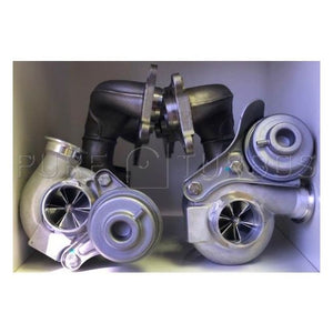 Pure Turbos N54 Stage 2 Cast 600 Turbo Oppgradering – BMW 335i (N54) 497whp – bilde 3