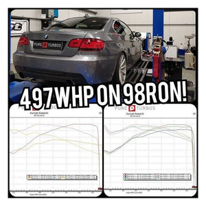 Pure Turbos N54 Stage 2 Cast 600 Turbo Oppgradering – BMW 335i (N54) 497whp – bilde 2