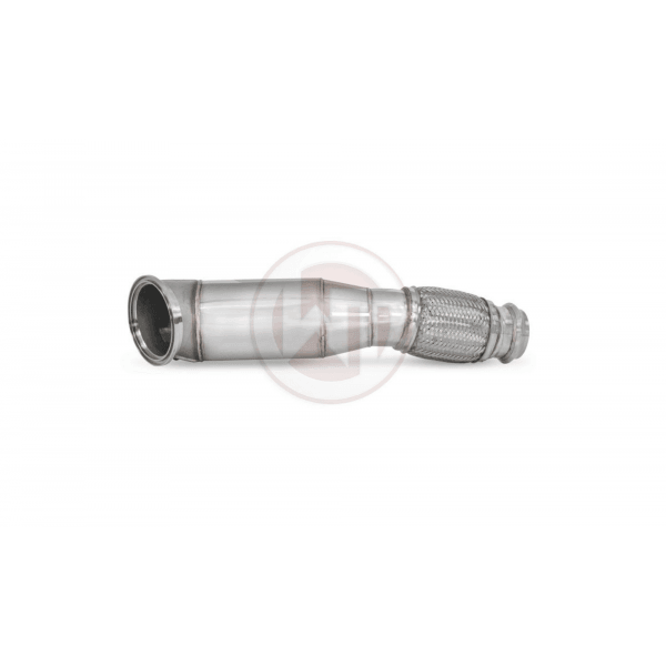 WagnerTuning B58 G Decat Downpipe — SS304 konstruksjon detalj