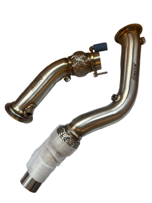 KONG Exhaust Catless Downpipe — BMW M3 F80 / M4 F82 (S55) 2014+