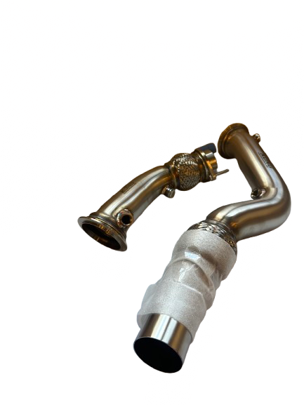 KONG Exhaust Catless Downpipe — BMW M3 F80 / M4 F82 (S55) 2014+
